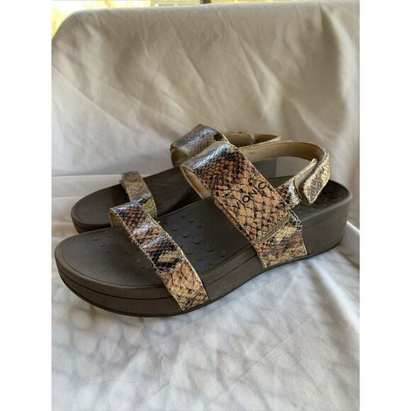 Vionic Pacific Bolina Women’s Size 6 Snake Print Sandals - Picture 1 of 7